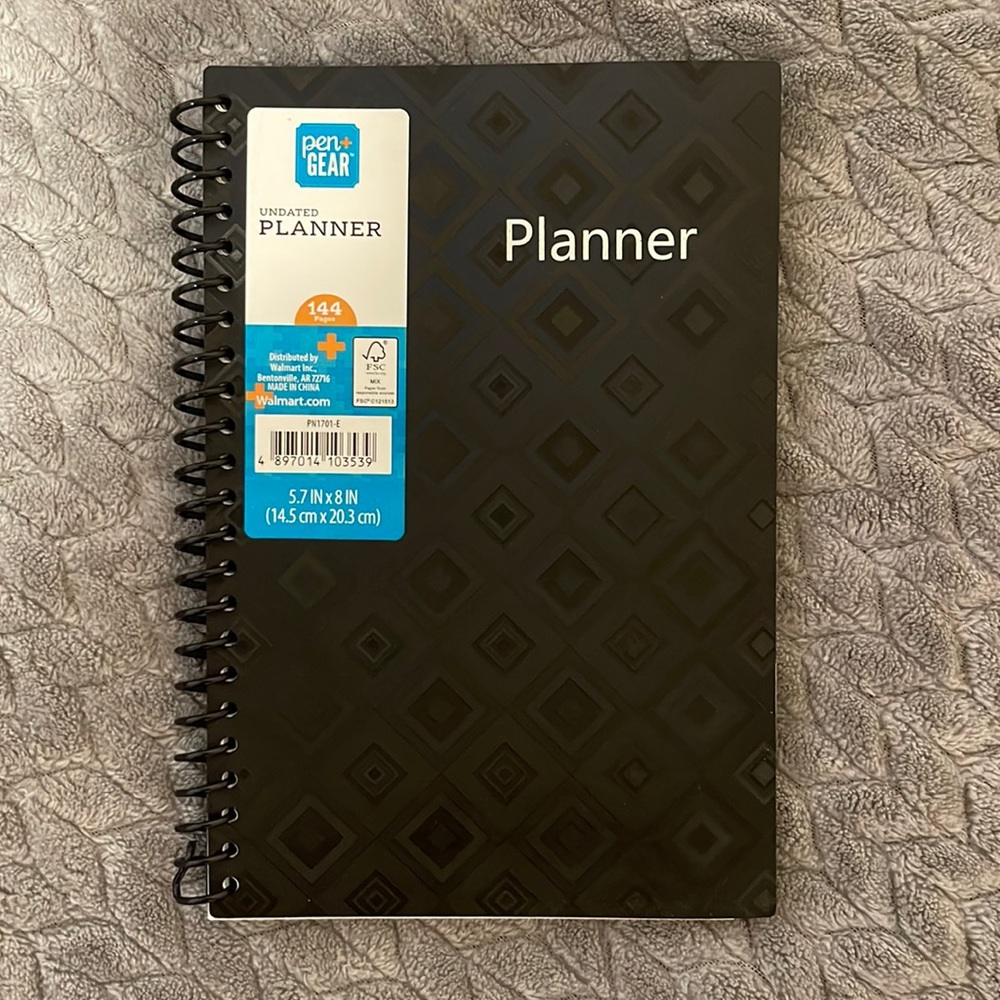 Black Spiral Planner